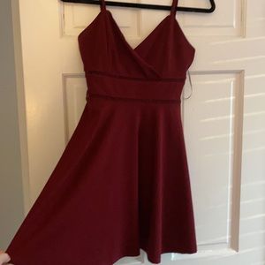 Red formal dress